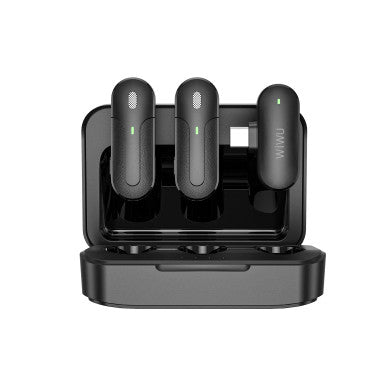 WIWU WM002 USB-C Mini Wireless Microphone-Black | WI-WM002-C-BLK