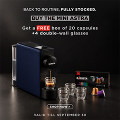 Barista BACKTOSCHOOL Mini Astra Capsule Coffee Machine Bundle
