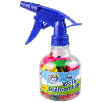 Water Balloon Pump Set with 50 Balloons - Blue| V12-50PM