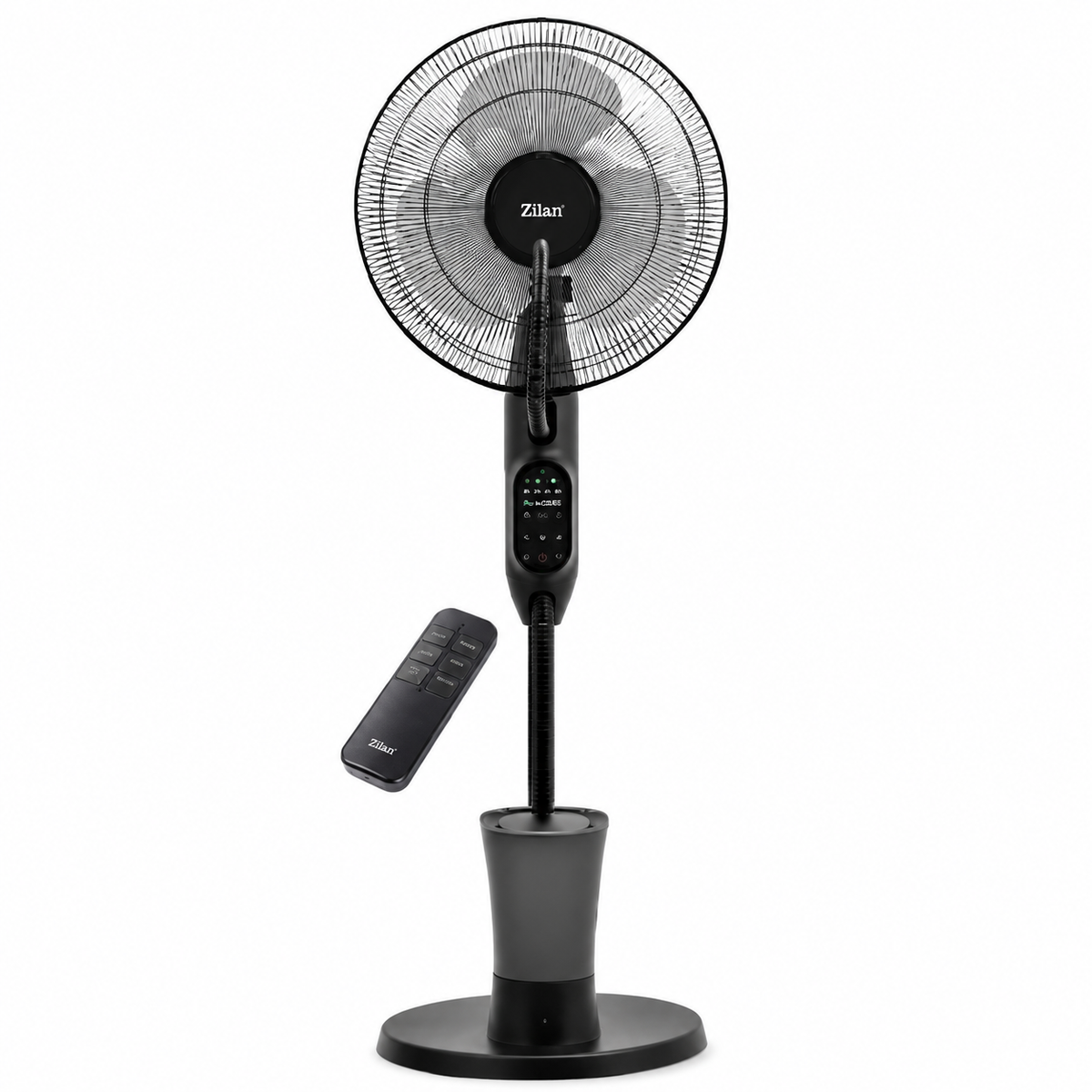 Zilan Stand Mist Fan 16" 75W 2.8L with Remote Control - Black | ZLN0977