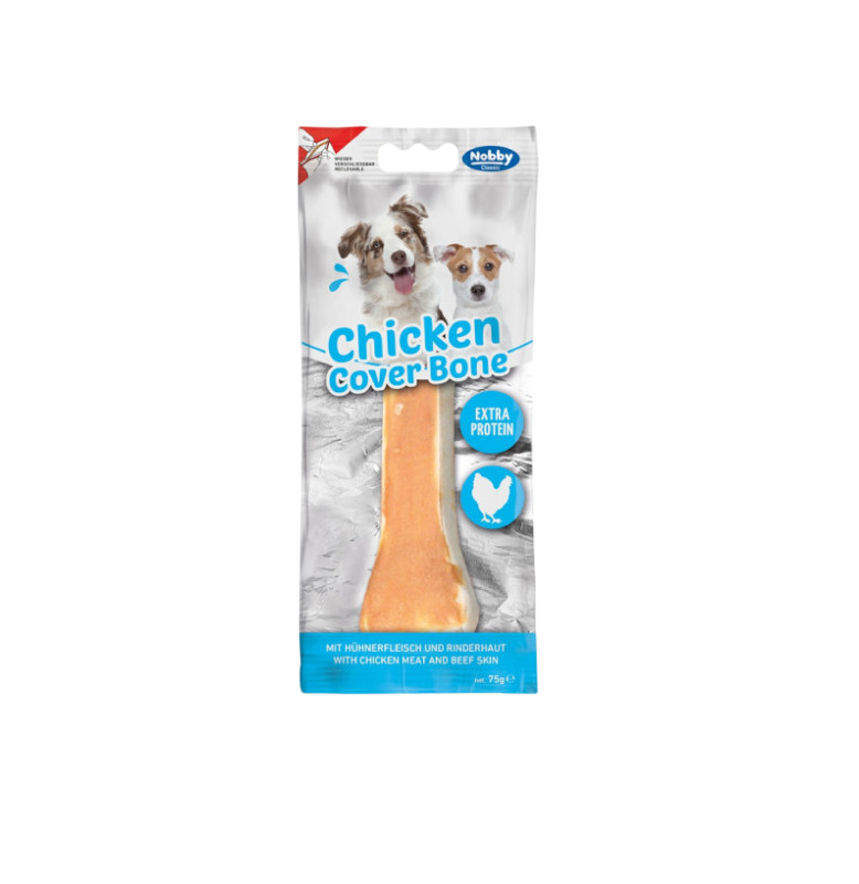 Nobby StarSnack Classic Barbecue Chicken Covered Bone Dog Treats 75g | 50875