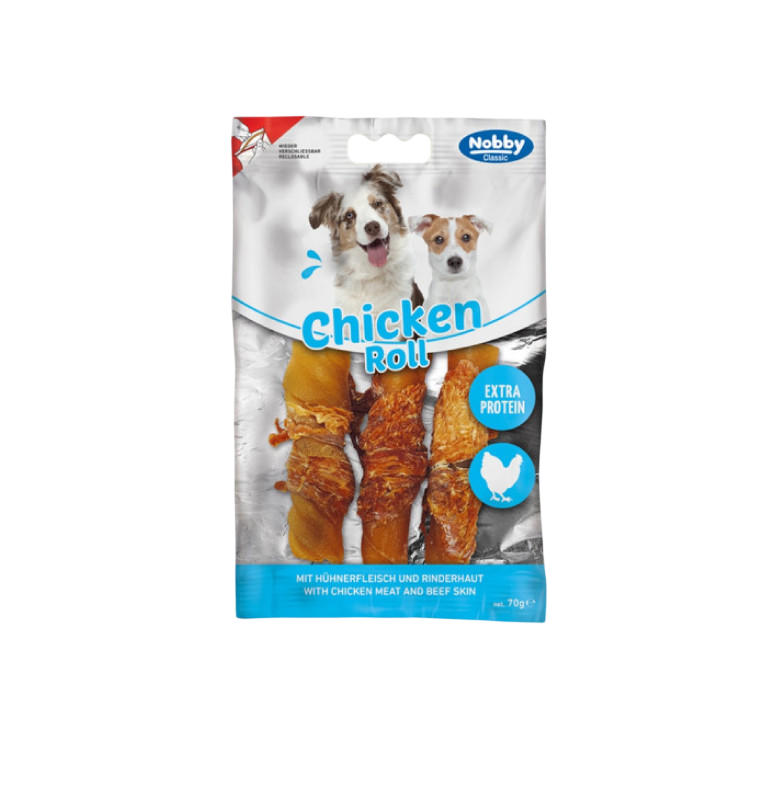 Nobby StarSnack Classic Barbecue Chicken Roll Dog Treats 70g | NO50877