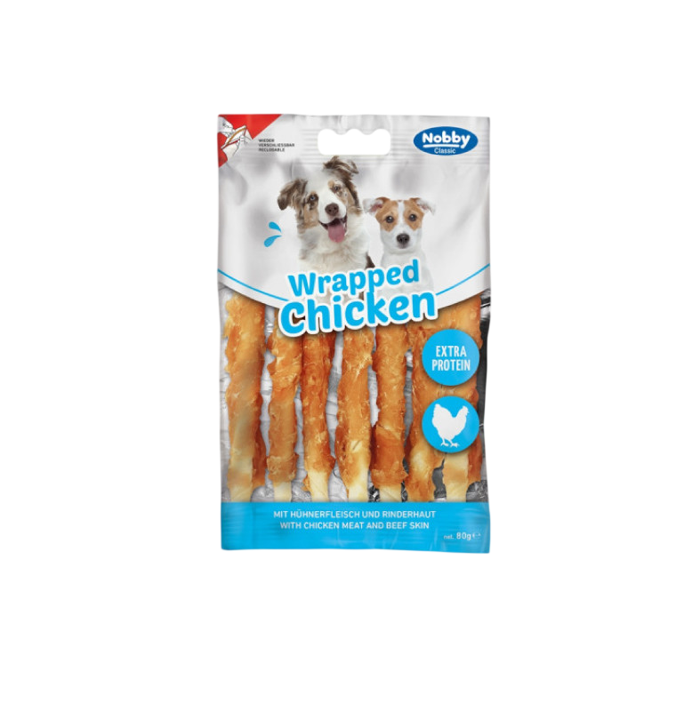 Nobby StarSnack Classic Barbecue Wrapped Chicken 80g | 50881