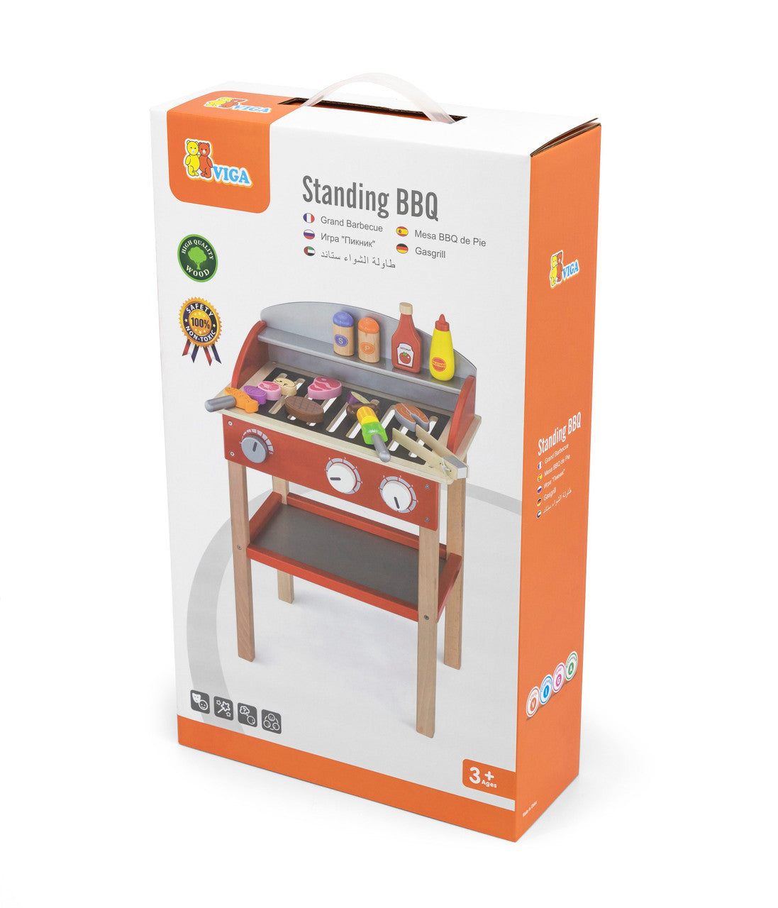 Viga Standing BBQ Wooden Pretend Play Set - 3+ | 50983