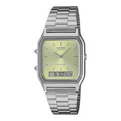 Casio Unisex Vintage Watch - Silver / Champagne | AQ-230A-9AMQYDF