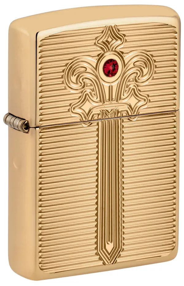 Zippo Armor High Polish Brass Sword Design Lighter | 46737