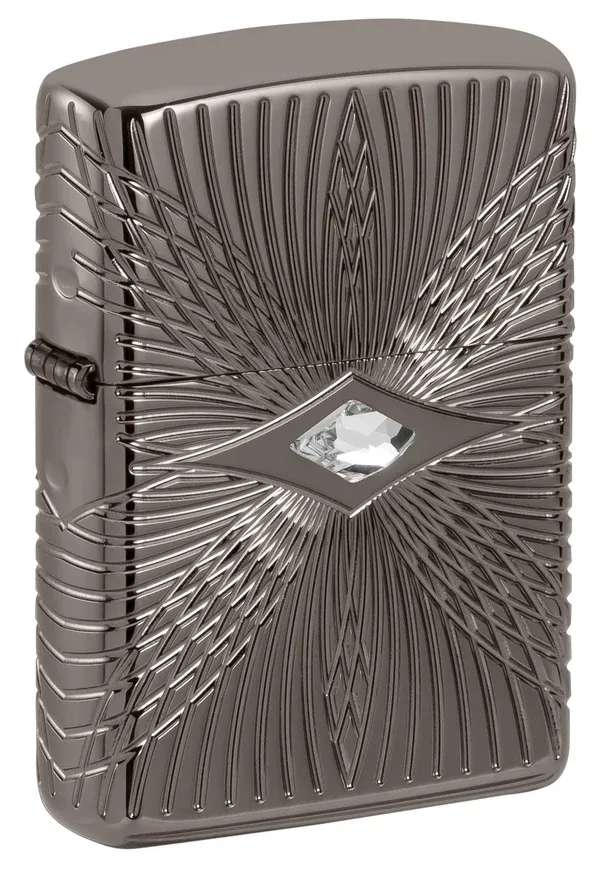 Zippo Pattern Armor Black Ice Windproof Lighter | 49291