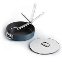 Joseph Joseph Space Folding Handle Ceramic Non-Stick 28cm Sauce Pan & Lid | 45044
