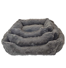 Nobby Comfort Bed Square Classic "Fina" - Grey | NO52640