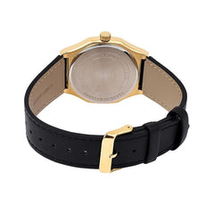 Casio Men 3-Hand Watch - Black / Gold Plated | MTP-E735GL-1AVDF