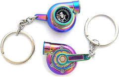 Car Turbo Charger Metal Keychain – 7 Colors