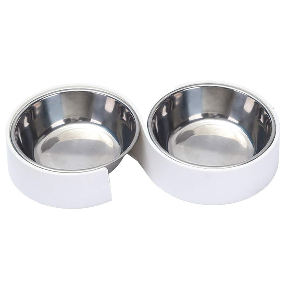 Large Double Stainless Steel Pet Bowls | IG106