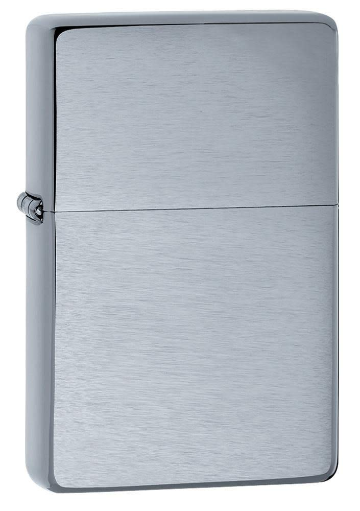 Zippo Vintage Brushed Chrome with Slash Windproof Lighter | 23025