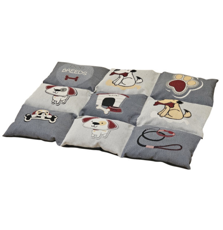 Nobby Mat "Patchy" Classic Grey/Beige 58 × 80cm | NO52617