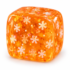 Faceted Cube Squeeze Ball Stress Toy