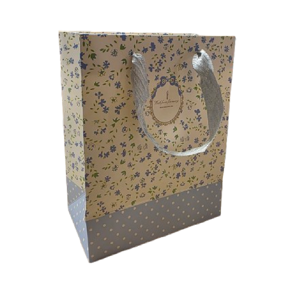 Gift Bag - 18x10x23cm - Blue Floral | D1223