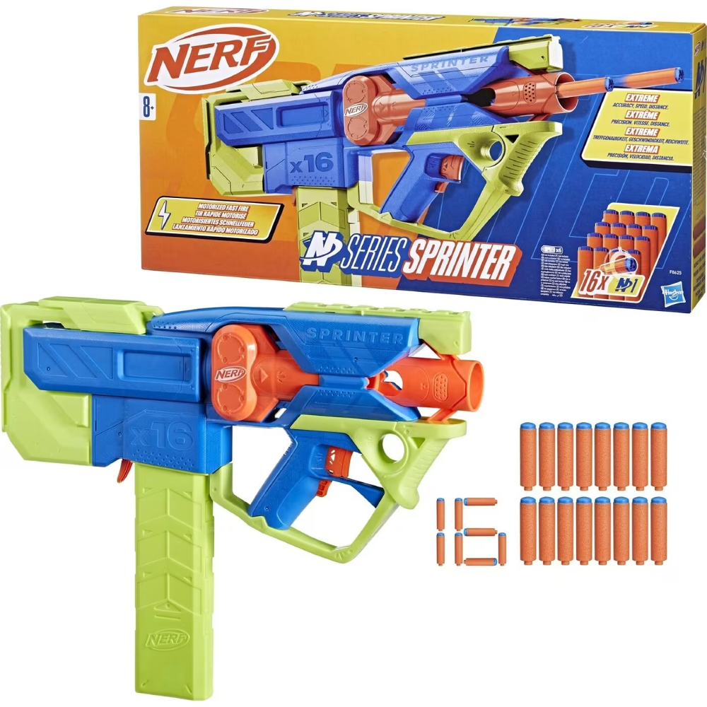 Hasbro Nerf N Series Sprinter With 16 N1 Darts | HBNRF8625