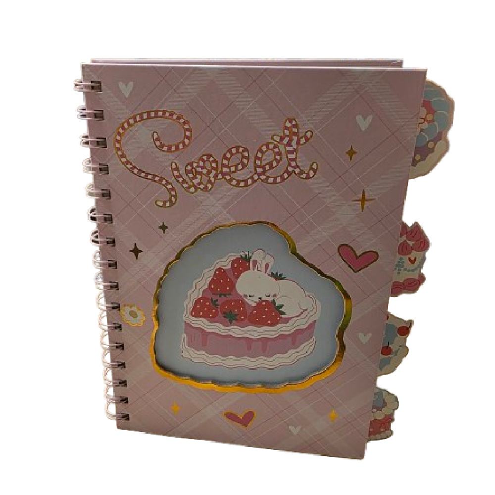 Notebook - Sweet - 21x16.5cm - Pink | D337
