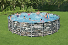 Bestway Power Steel Round Above-Ground Pool Set 610 × 132cm | 56883