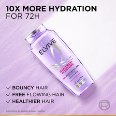 L'Oréal Paris Elvive 72 Hours Hyaluron Filling Moisture Shampoo For Reviving Dehydrated Hair
