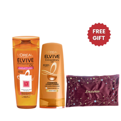 L'Oreal Elvive Extraordinary Oil Shampoo for Normal Hair 400ml + Conditioner 200ml + Free Gift