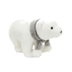 Christmas Plush Polar Bear Decoration