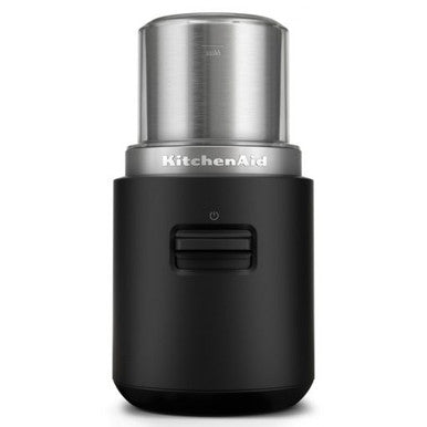 نظام المطبخ اللاسلكي KitchenAid Go، مطحنة قهوة لاسلكية بشفرة - أسود مطفي | 5KBGR100BM