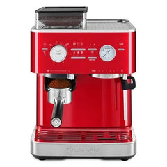 KitchenAid Semi-Automatic Espresso Machine with Burr Grinder Candy Apple | 5KES6551ECA