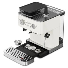 KitchenAid Semi-Automatic Espresso Machine with Burr Grinder Porcelain White | 5KES6551EPL