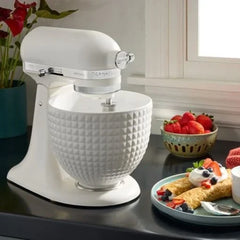 KitchenAid Artisan Monochrome 4.7L Stand Mixer Porcelain White | 5KSM156CXEPL