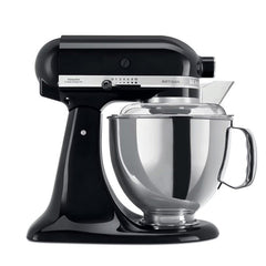 KitchenAid Tilt-Head Artisan Mixer Onyx Black 4.8L + 3L Bowl + Flex Edge Beater | 5KSM175PSEOB