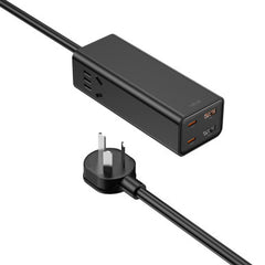 WIWU 100W GaN Power Strip/ EU Wi-S004 Black | WI-S004-BLK