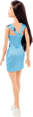 Barbie Entry Doll with Brunette Hair & Blue Graphic Dress | FJF16