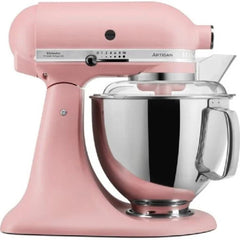 KitchenAid Tilt-Head Artisan Mixer Matte Dried Rose 4.8L + 3L Bowl + Flex Edge Beater | 5KSM175PSEDR