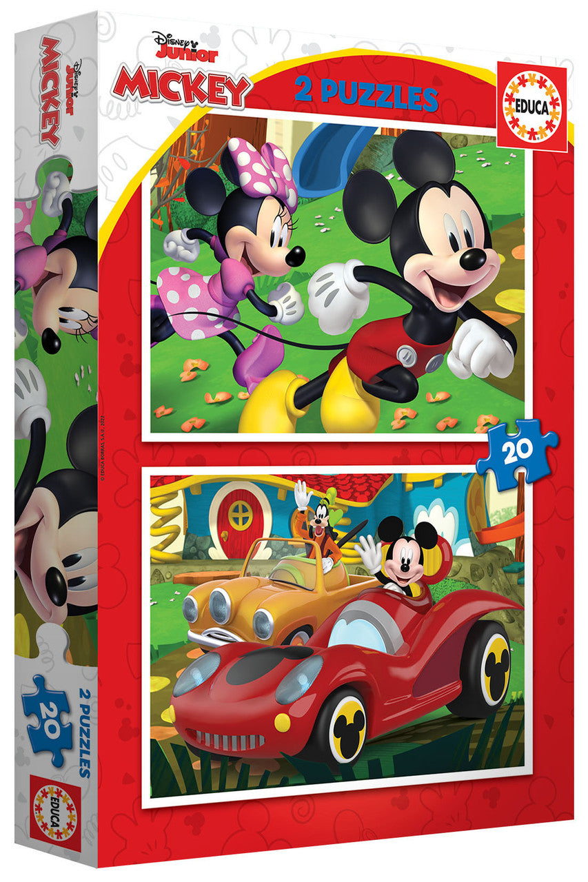 Educa Mickey Mouse - 2 Puzzles (20 pcs each) | 19311