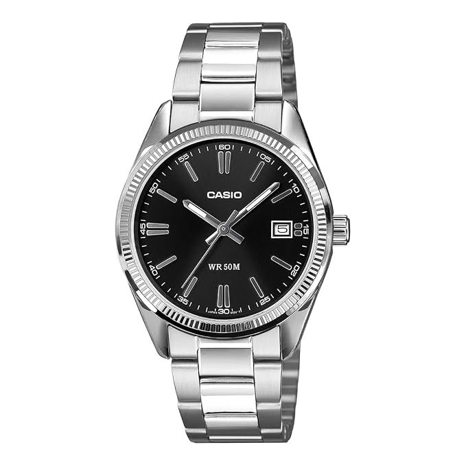 Casio Unisex 3-Hand Watch - Black / Silver | UTP-1302PD-1AVDF- Blue / Silver | UTP-1302PD-2A1VDF