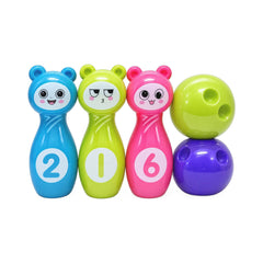 Kid Sport Bowling Set with 3 Character Pins & 2 Balls | JZ7952