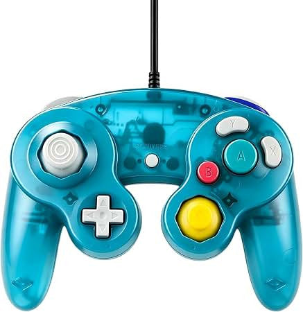 Shock Wired Game Controller Compatible With Nintendo GameCube Wii - Green