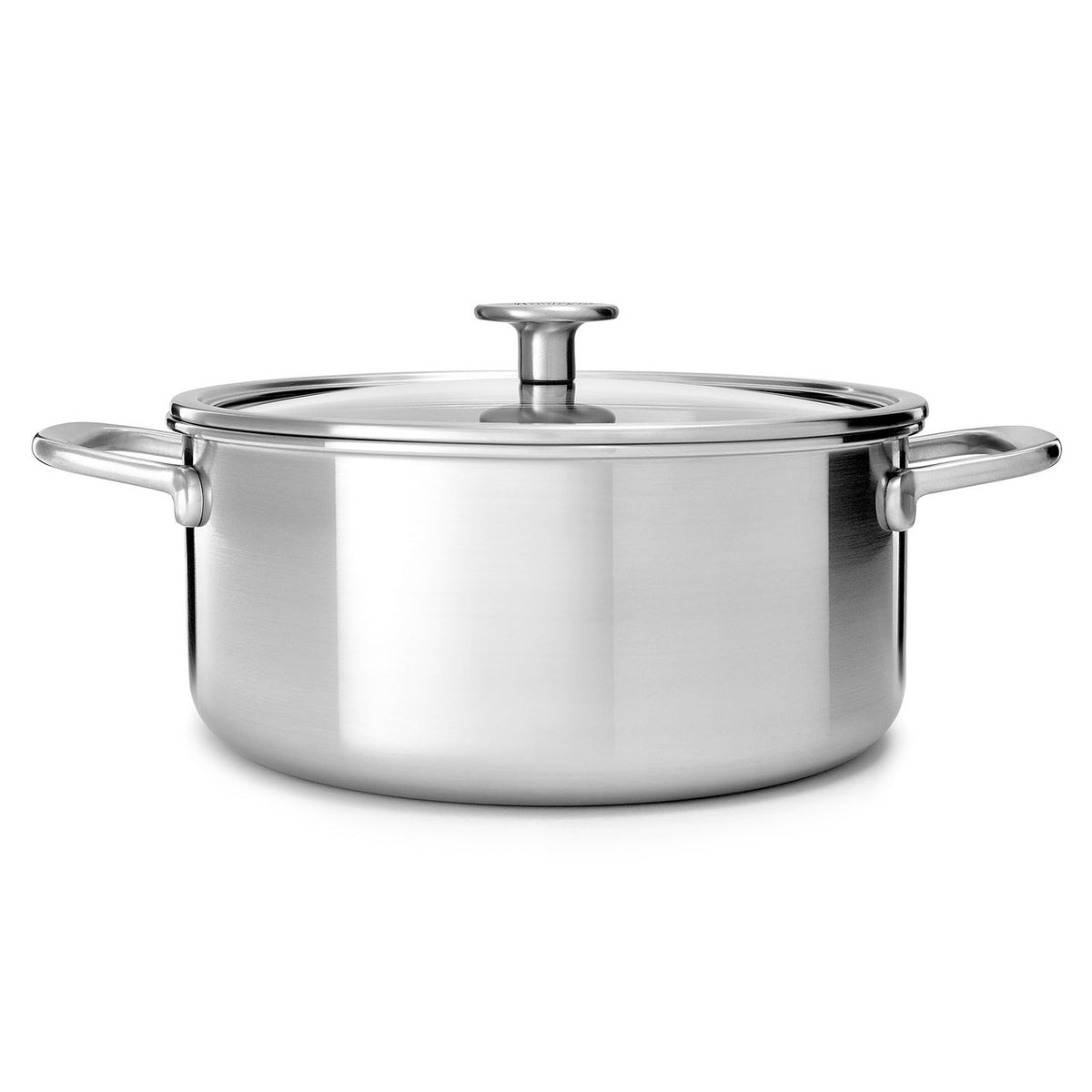 KitchenAid 20cm 3.11L Stainless Steel Casserole with Tempered Glass Lid | CC003259-001