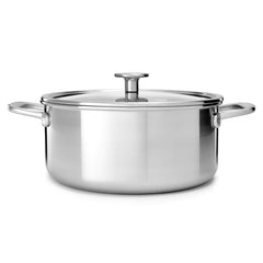 KitchenAid 20cm 3.11L Stainless Steel Casserole with Tempered Glass Lid | CC003259-001