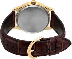 Casio Men 3-Hand Watch - Brown / Gold Plated | MTP-V001GL-1BUDF