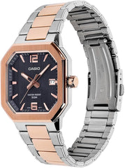 Casio Men 3-Hand Watch - Rose Gold / Blue | MTP-B195RG-2AVDF