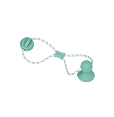 Nobby Dental Line Rubber Ball with Rope Dog Toy | 61543