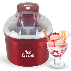 Beper Automatic Ice Cream & Sorbet Maker, Double-Insulated Aluminium Basket | P102GEL002