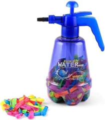 Water Balloon Pump Set with 100 Balloons - Blue| V12-100S