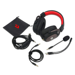 Redragon H510 Zeus Wired Gaming Headset, 7.1 Surround-Sound, 53MM Drivers, Detachable Microphone - Works with PC/PS4 & Xbox One, Nintendo Switch