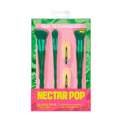Real Techniques Nectar Pop Glaze Face Kit (مجموعة من 4 قطع) | 268957