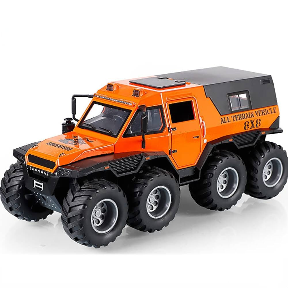 Diecast 1/24 Metal Model 8x8 orange | 8024C