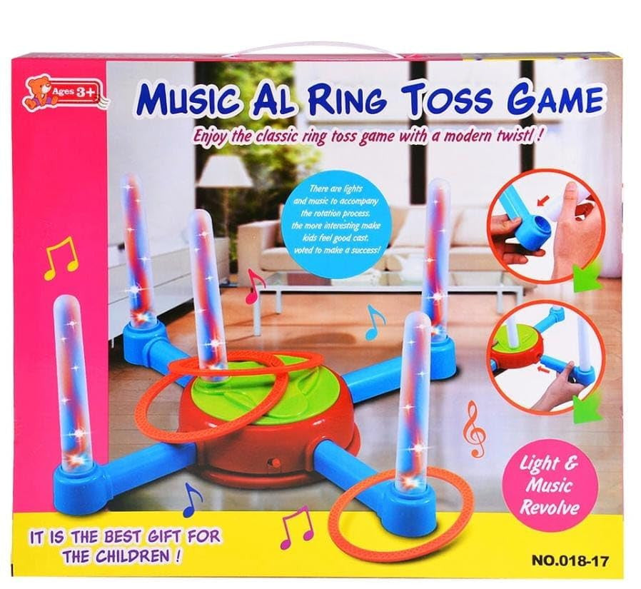 Musical Light-Up Rotating Ring Toss Game | 018-17