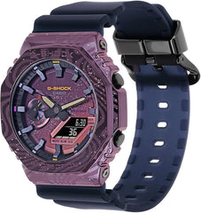 Casio G-SHOCK Milky Way Galaxy Casual Men Analog-Digital Watch - Black, Purple & Navy | GM-2100MWG-1ADR